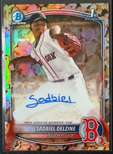 2025 Bowman Chrome 1st Sadbiel Delzine Popcorn Snack Pack Auto /5 SSP