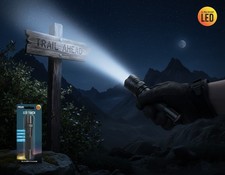 Super Bright LED Torch Aluminium Tactical Flashlight 70 Lumens High Beam