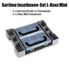 InsetBoxen L-Boxx mini Transparent für die SystemKoffer L-BOXX 102