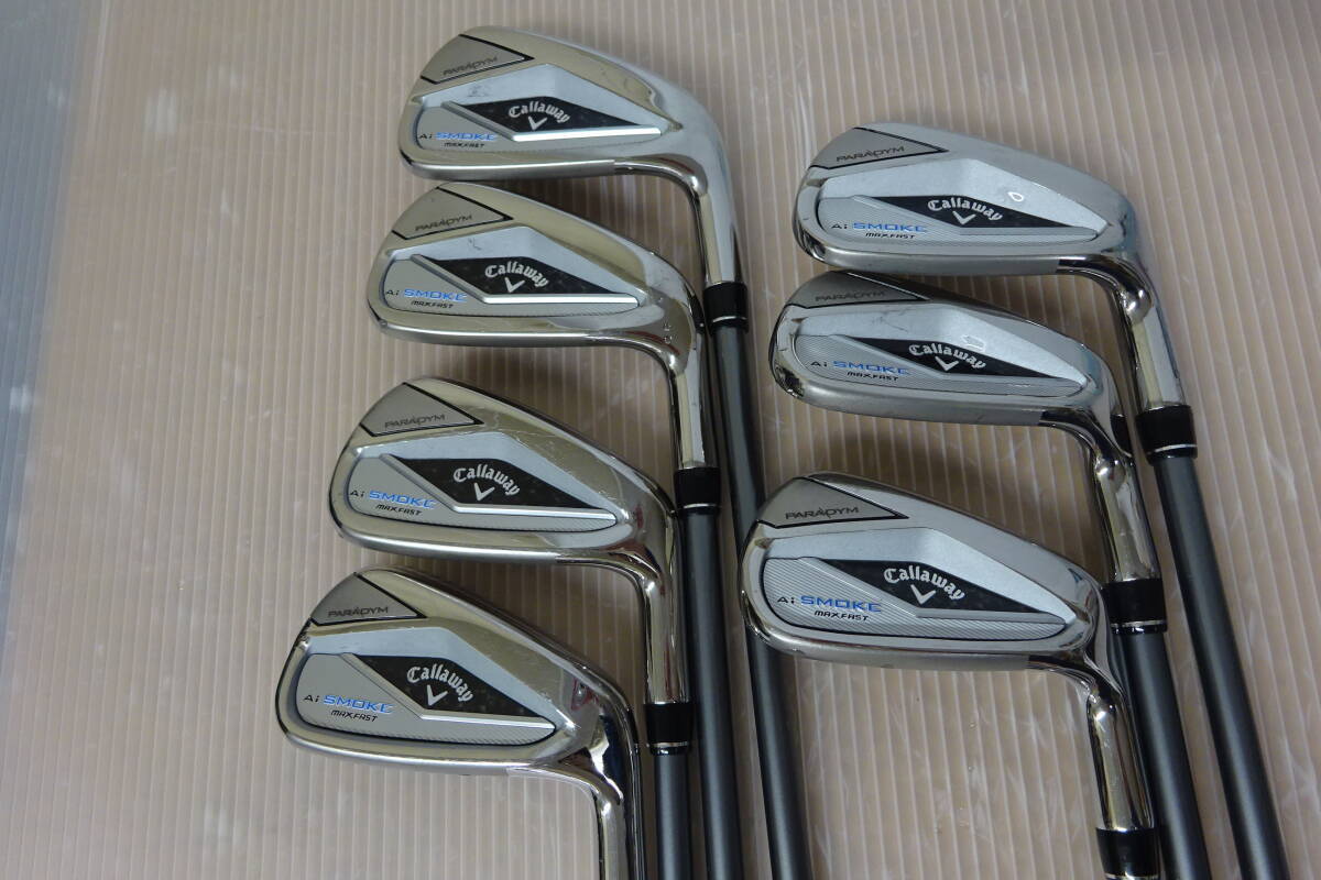 Golf Iron Set Callaway PARADYM Ai SMOKE MAX FAST MC 70 (S) 7pcs 5