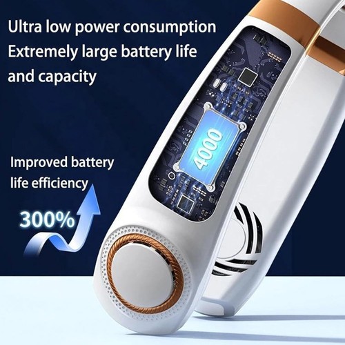 5 Speed Tragbarer Nackenventilator 360° Leise USB Ventilator Hals Halsventilator - Bild 12 von 17