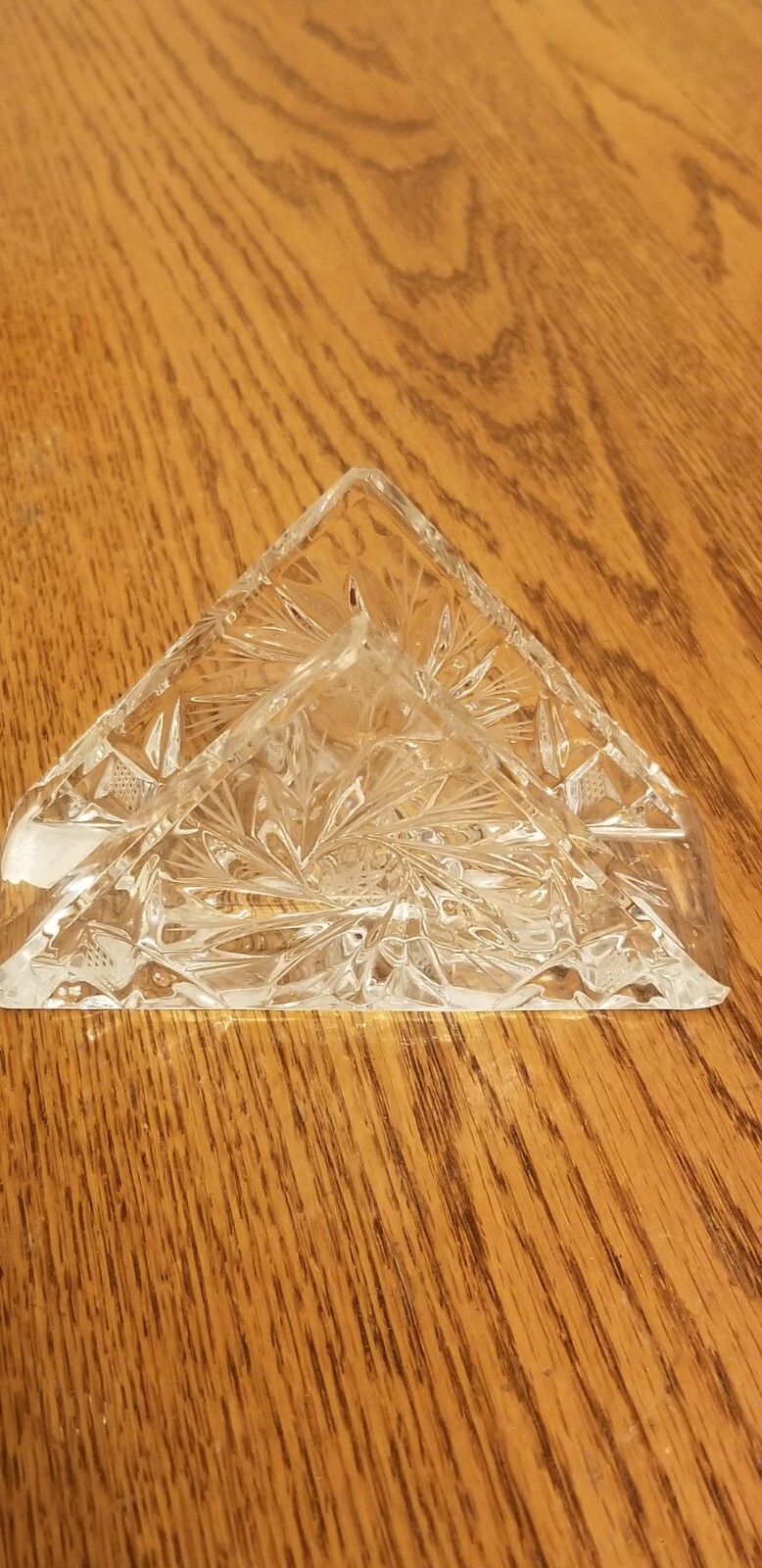 NEW Crystal Glass NAPKIN HOLDER Pinwheel Pattern eBay