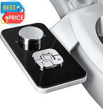 Bidet Attachment, Non-Electric Cold Water Bidet Toilet Seat Attachment with Pres