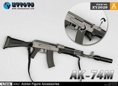 トイガン YY ZYTOYS ZY2029A 1/6 AK74M WWII Gun Rifle Weapon Model Fit 12