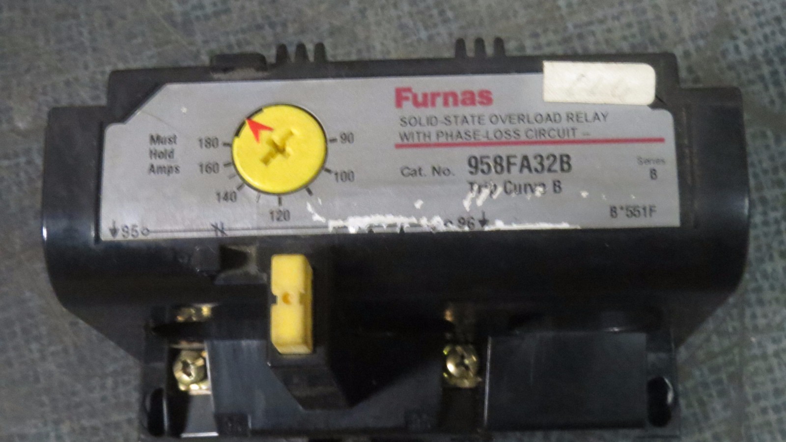 Furnas+Solid+State+Overload+Relay+90-180+Amp+3+Phase+Model+958FA32B ...