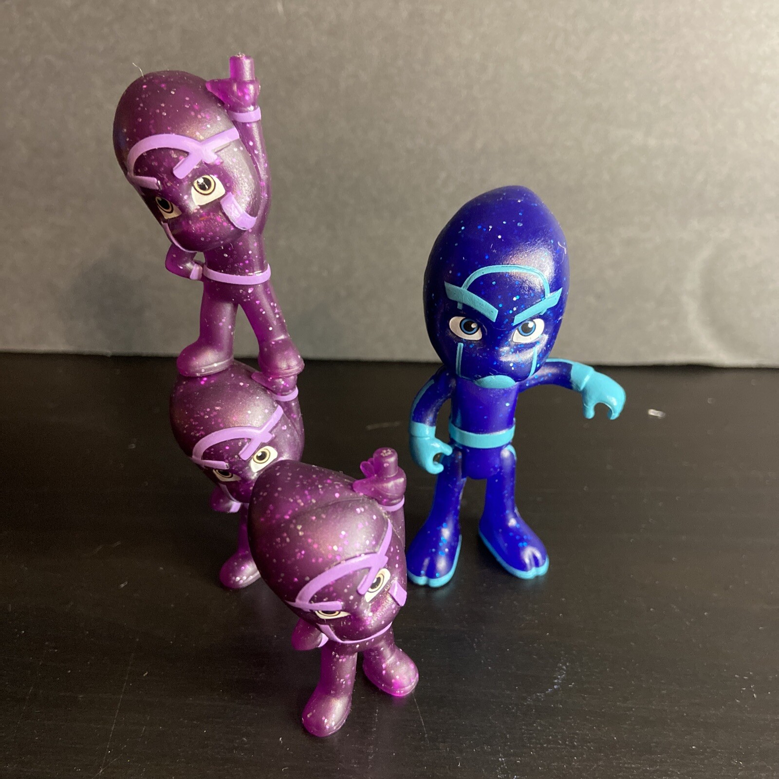 PJ Mask 3" Night Ninja Action Figure & 3 Stacking Ninjalinos PVC Toy