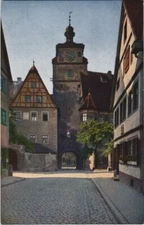 CPA AK Rothenburg- Weisserturm m. Judentanzhaus GERMANY (1074295)