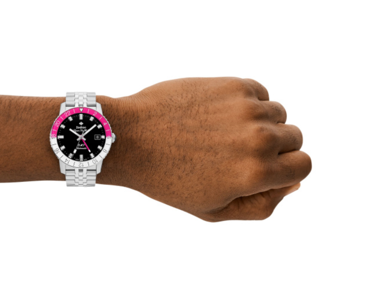 Zodiac ZO9416 GMT Summer Newness Steel 40 mm Black Dial Automatic