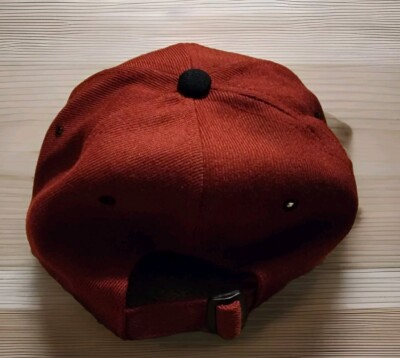 Vintage San Francisco 49ers Logo Adjustable NFL Red Black Bill Hat