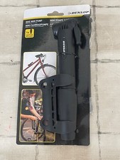 Petite Pompe à Vélo Dunlop avec Support pour Cadre + Embout Valve (A2-19/4)