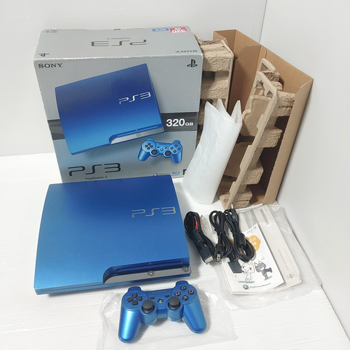 SONY PlayStation 3 PS3 Slim Console 320GB Splash Blue CECH-3000B SB Import Japan