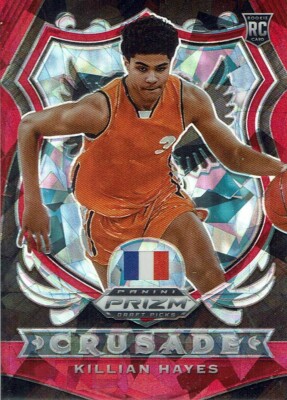2020 Panini Prizm Draft Rookie Karte NBA No. 92 Killian Hayes Crusade Red Ice