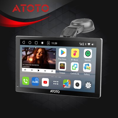Portable Universial 9'' 1 DIN Carplay & Android Wifi Radio 4G LTE Stereo MP3 GPS