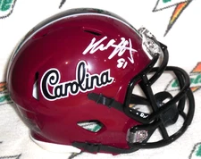HAYDEN HEARST SIGNED SOUTH CAROLINA GAMECOCKS RIDDELL MINI HELMET Chargers proof