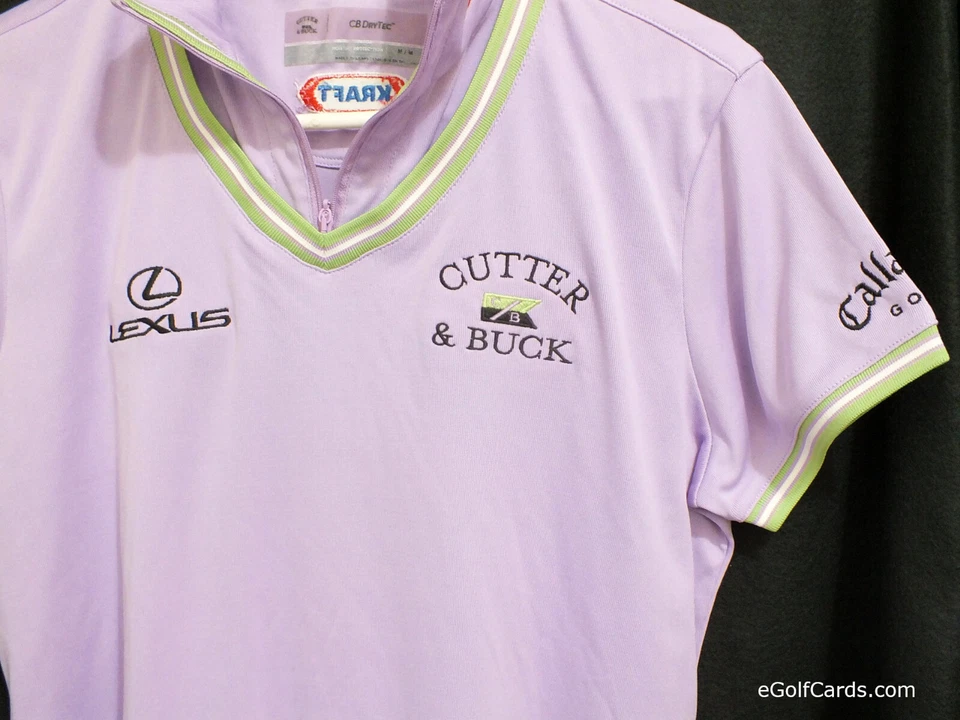 Camisa patrocinadora Annika Sorenstam Callaway Golf Kraft Lexus cortador e buck feminina - Imagem 2 de 4