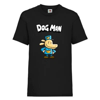 MVPRINTS Kids Boy Girls Dog Man World Book Day Childrens Dogman School t shirt boys shirt