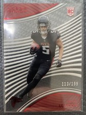 Drake London 2022 Panini Chronicles #17 Clear Vision Red Rookie RC /199 Falcons