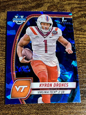 2024 Bowman Chrome University Sapphire Kyron Drones Virginia Tech #119 1st