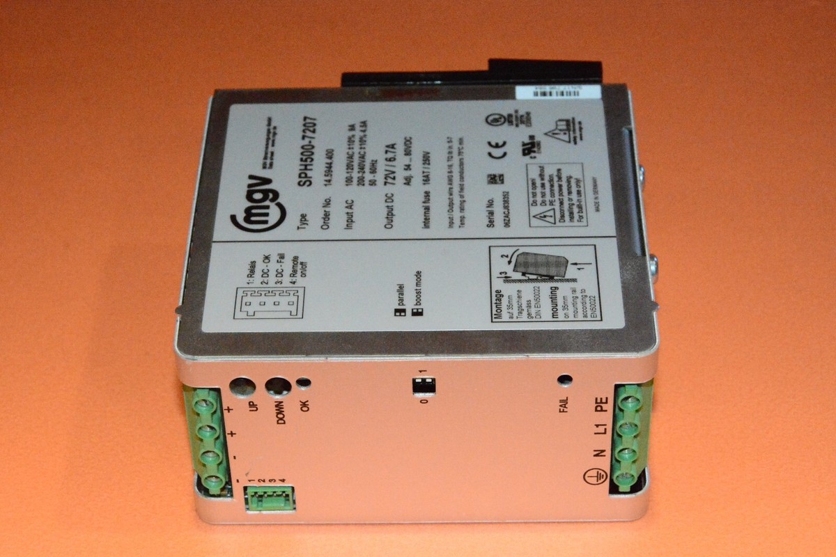 MGV SPH500-7207 Power Supply 72V / 6.7A | eBay