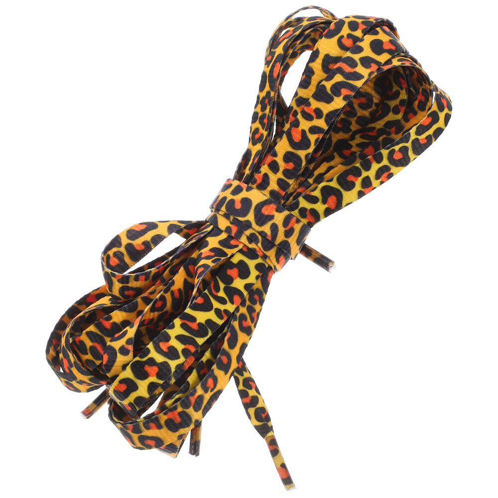 APL 2 Paia Lacci Leopardati Donna Piatti Stampa per Scarpe da Ginnastica Accessorio