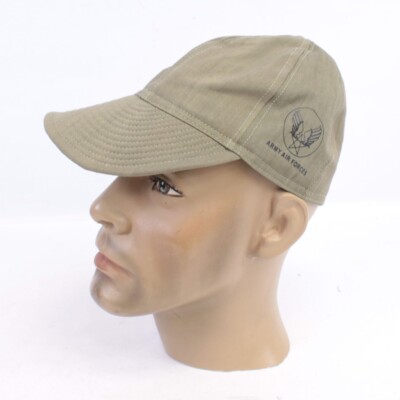 Replica USAAF A3 Cap WW2 Air Force Mechanics A3 HBT Hat By Kay