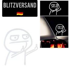 Sticker Mittelfinger Stinkefinger Autoaufkleber Carton Motorrad Logo Lustig 