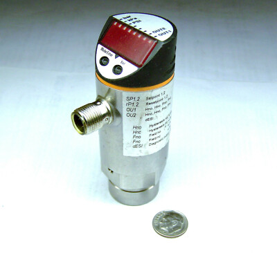 IFM PN7006 NOS 1/4'' PRESSURE SENSOR SWITCH W/ DISPLAY 18-36VDC 0-36.3PSI 0-2.5 B