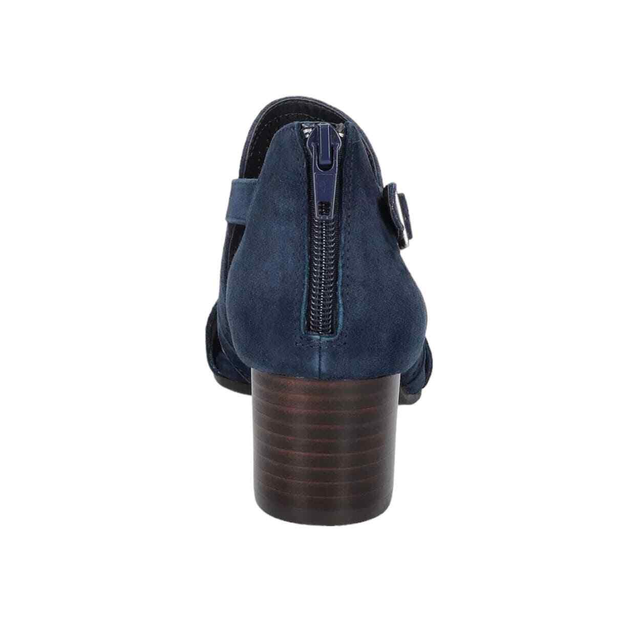 Bella Vita Women's Illiana Block Heeled Sandals Navy Bule Size 11 WW eBay