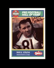 Doug Atkins Signed 1990 Swell Greats Chicago Bears Autograph