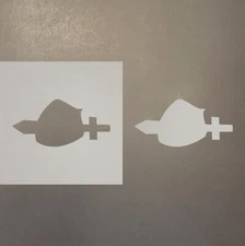 Sword and Shield Plastic Mylar Stencil Airbrush Painting Art Supplies