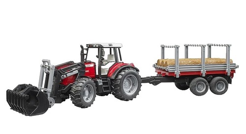Miniature Remorque de couleur rouge – MASSEY FERGUSON 212 UNIVERSAL HOBBIES UH5353