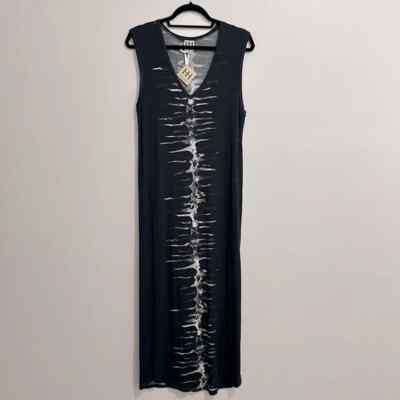 NWT Haute Hippe Black White Tie Dye Sleeveless V-Neck Maxi Dress Womens Medium | eBay NWT Haute Hippe Black White Tie Dye Sleeveless V-Neck Maxi Dress Womens Medium | eBay