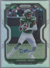 2020 Panini Prizm Rookie Autographs #355 Denzel Mims Jets RC Auto