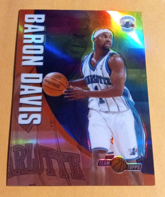2001-02 Topps Chrome Team Topps Refractor Baron Davis #TT5 - Hornets