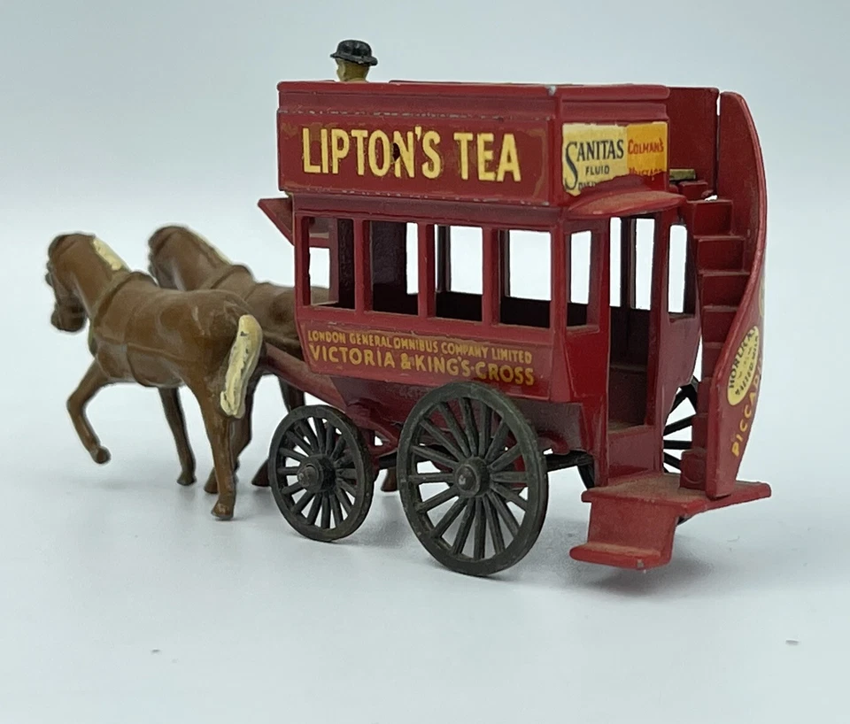 Matchbox Lesney Models of Yesteryear No. 12 Horse Bus Lipton's Tea No Box - Image 2 of 4