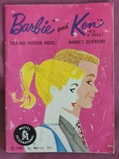 Vintage 1960s Mattel Barbie And Ken Teenage Fashion Mini Booklet.