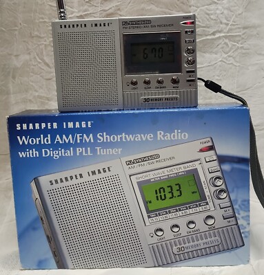 Sharper Image World AM/FM Shortwave Band Radio With Digital PLL Tuner - Used