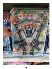 2 fucili  polizia militare kit gioco di qualità giocattolo toy 2 Mitra 