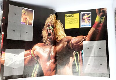 VTG SuperStars 1991 WWF WWE Official Sticker Album HULK HOGAN