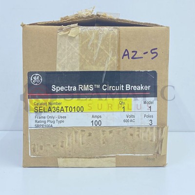 General Electric SELA36AT0100 Circuit Breakers  100A 600V 3P , AZ-5