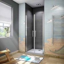 185cm Box Doccia Per Nicchia Doppia Porta Battente-Saloon In