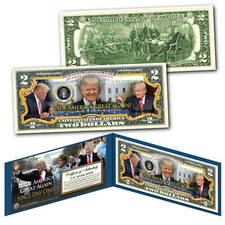 Billete de $2 de logros de Donald Trump 45º Presidente MADE AMERICA GREAT AGAIN 603