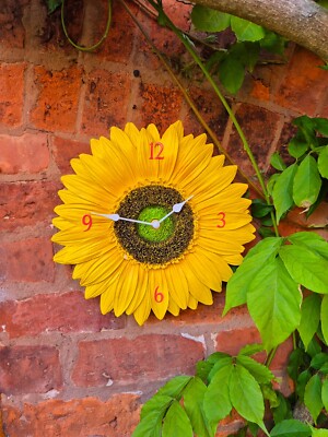 Wanduhr Sonnenblumen In/Out Geschenk Batterie Geschenk 30 cm YT1228 - ULME RR
