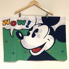 Vintage 80s Disney Pillowcase Mickey Mouse Pop Art GOSH WOW Standard 20x29