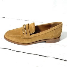 Franco Sarto Jara Shoes Women’s 7.5M  Brown Loafers Suede Slip On New