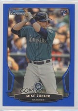 2013 Bowman Draft Chrome Blue Refractor 18/99 Mike Zunino #44 8k4