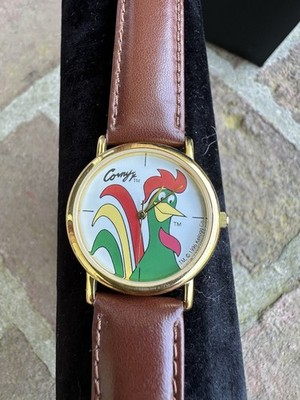 1996 Kellogg's Corn Flakes  Corny  The Rooster Gold Tone Watch Needs Battery!!
