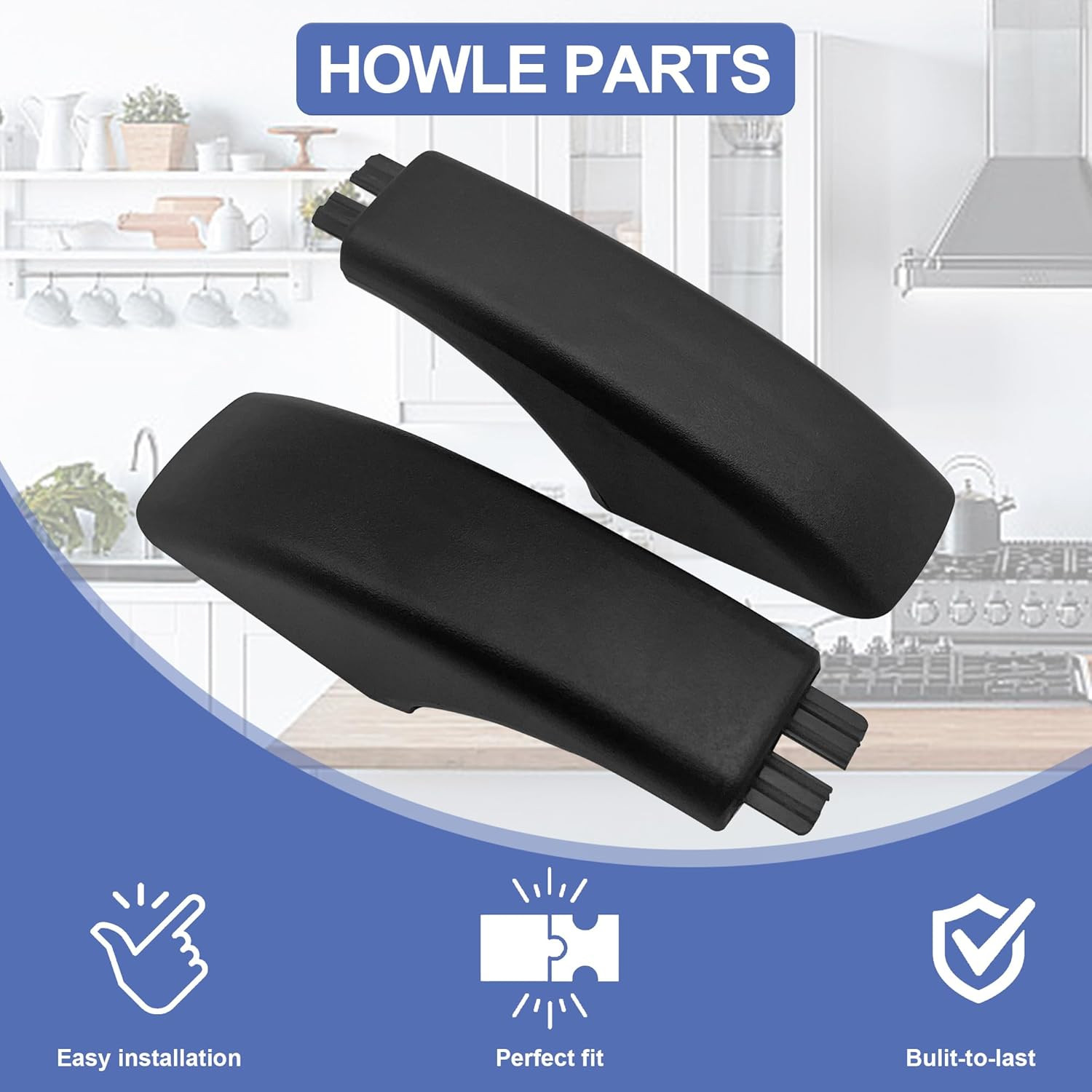 WB07X10034 2 Pack Oven Handle End Caps Replacement Fits GE General Electric Stov