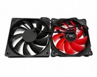 2x ARC 120mm PC Case Cooling Fans Black & Red 3-Pin 12V Tested Working — photo 4