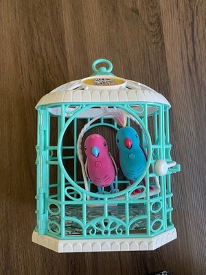 Little Live Pets Lil Bird And Bird Cage Interactive Toys Includes Two Birds